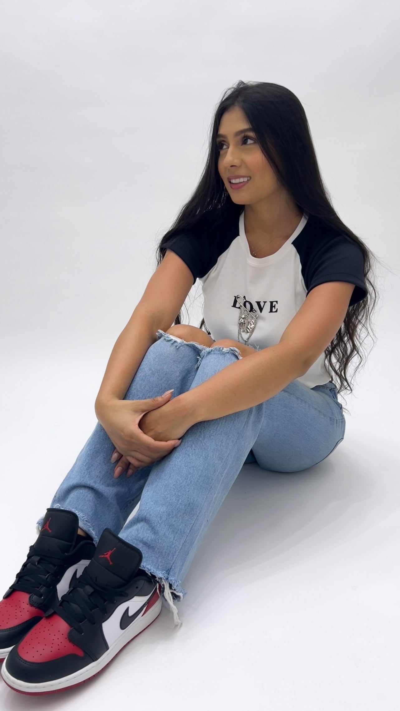 Camiseta love combinada