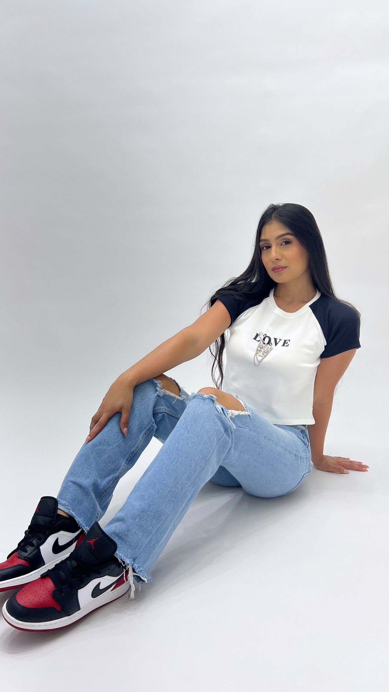 Camiseta love combinada